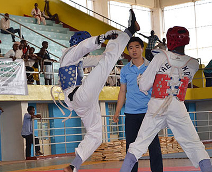 Abakinnyi bitabira imikino ya Para-Taekwondo ni abafite ubumuga bw
