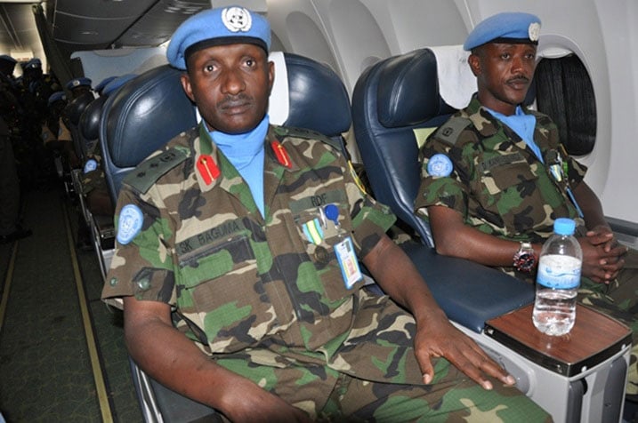 Col. Baguma niwe wari uyoboye batayo eshatu zimaze umwaka bari muri Darfour.