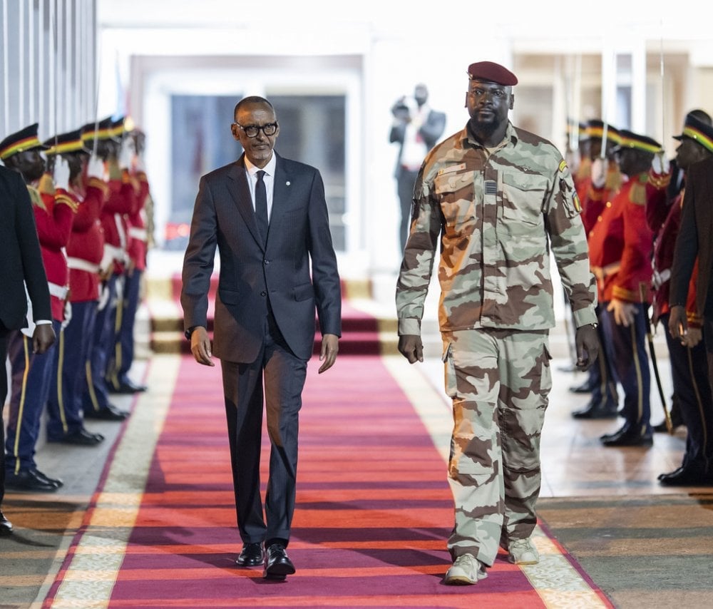 Perezida wa Guine na HE Paul Kagame