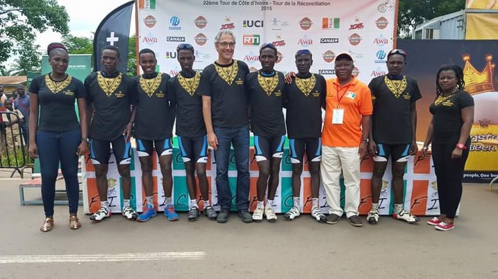 Team Rwanda yegukanye umwanya wa mbere mu makipe yakinnye Tour de Cote d'Ivoire