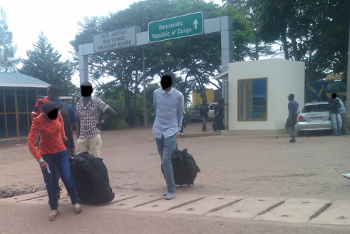 AHo ni ku mupaka uhuza u Rwanda na Kongo, hafi y