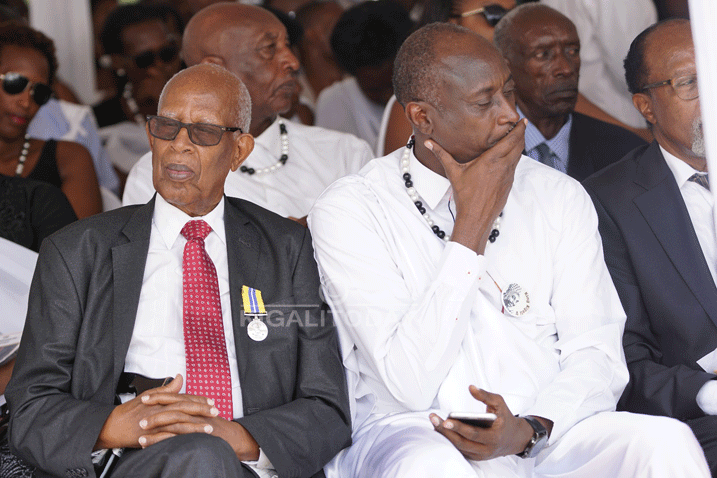 Pasiteri Ezra Mpyisi mu muhango wo Gutabarizwa kw'umwami Kigeli V