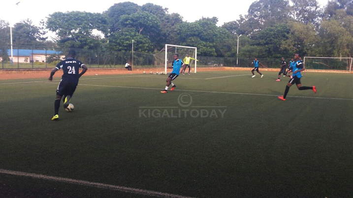 Manishimwe Emmanuel yari mu bakinnyi bazifashishwa ku mukino wa As Kigali