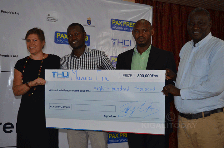 Muvara Eric watsindiye igihembo cya mbere