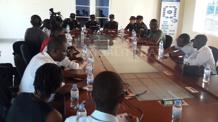 Abakuru ba Polisi mu kiganiro n'abanyamakuru kuri uyu wa mbere