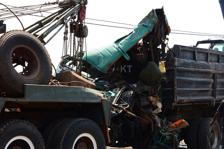 Ikamyo yateje iyi mpanuka na yo yangiritse cyane.