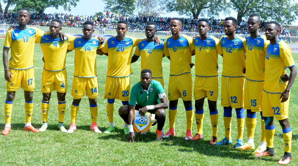 Abakinnyi 11 b'Amavubi babanje mu kibuga