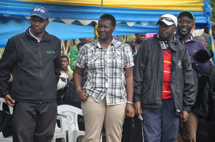 Minisitiri w'Umuco na Siporo, Madamu Uwacu Julienne nawe yakurikiranye irushanwa