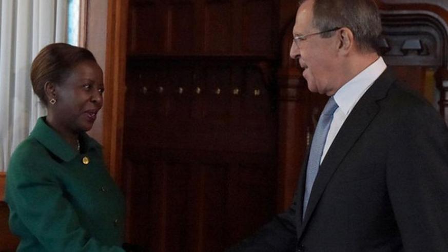Minisitiri Mushikiwabo yaherukaga guhura na Minisitiri Lavrov muri 2015, bahuriye i Moscow