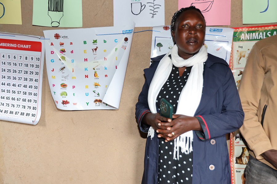 Ntakirutimana Donatha ashima imikorere y'ingo mbonezamikurire zikurikiranwa na Caritas iterwa inkunga na Plan International Rwanda