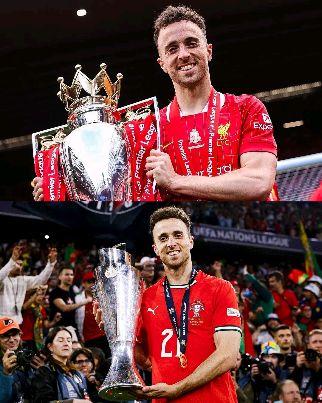 Yaherukaga gutwarana na Liverpool shampiyona 2024-2025 ndetse na UEFA Nations League yatwaranye na Portugal