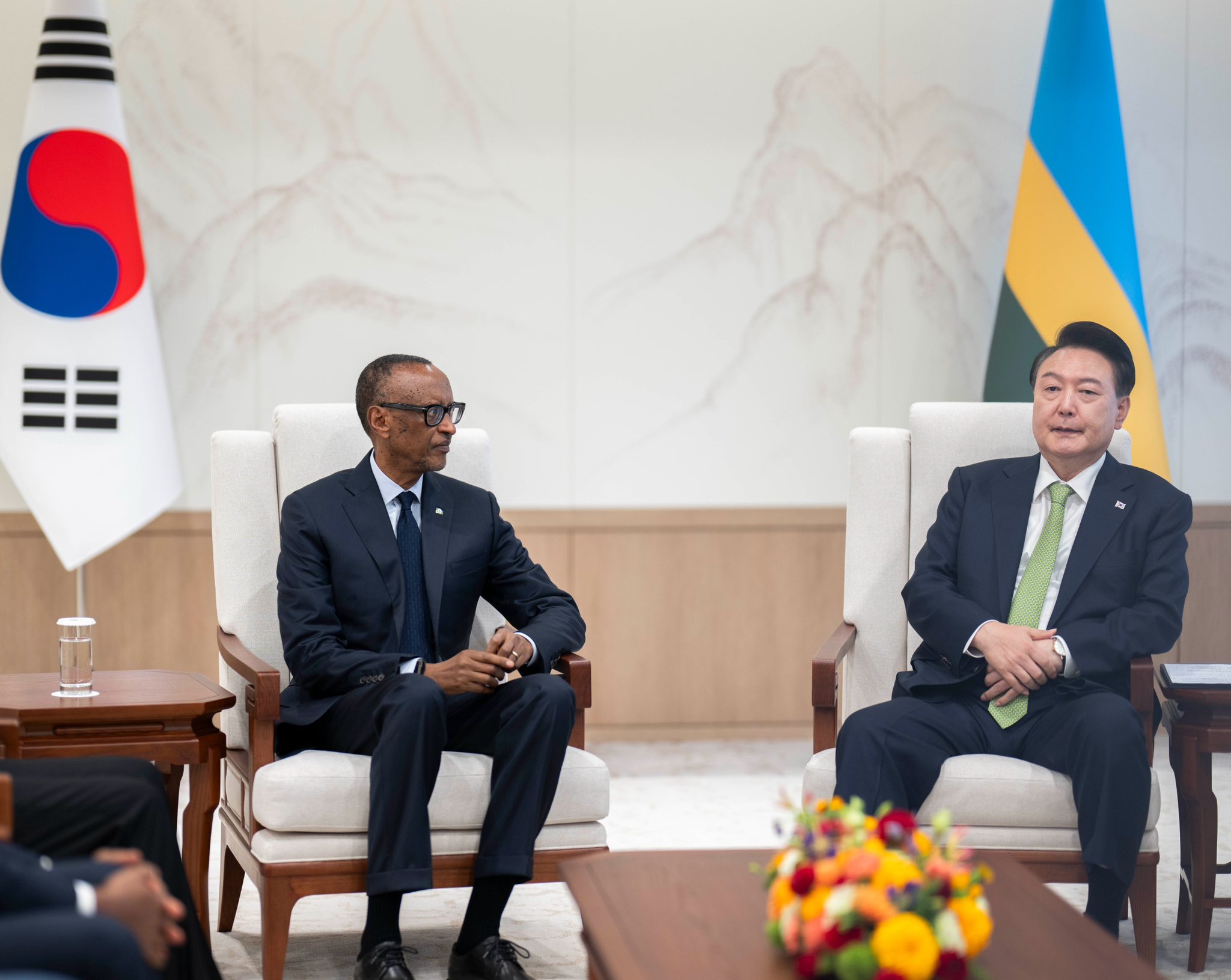 Perezida Kagame na Yoon Suk Yeol