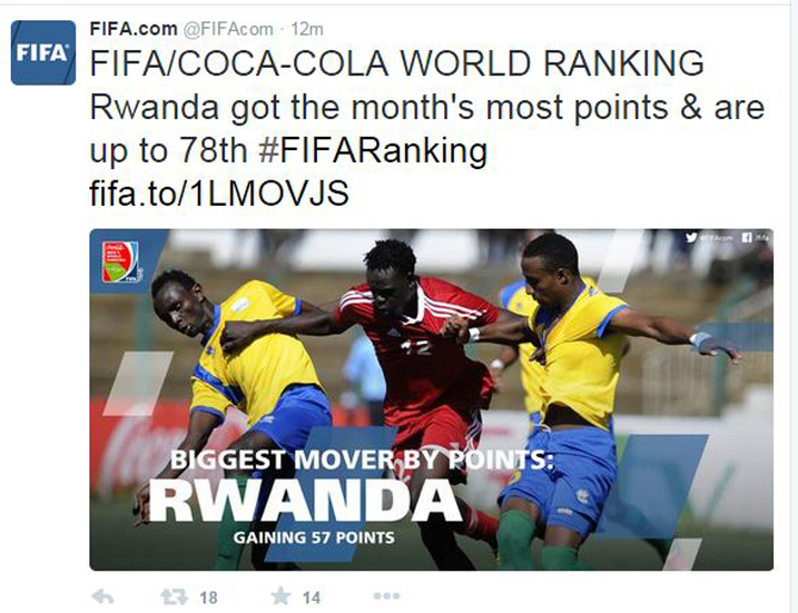 Kuri twitter ya FIFA