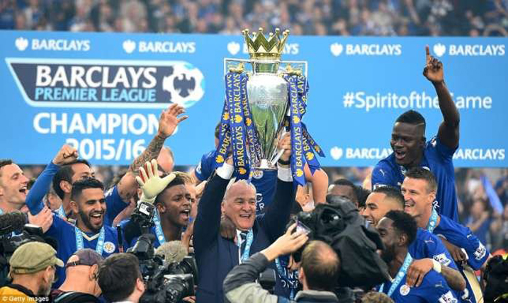 Mu Bwongereza ikipe ya Leicester City yaratunguranye yegukana igikombe