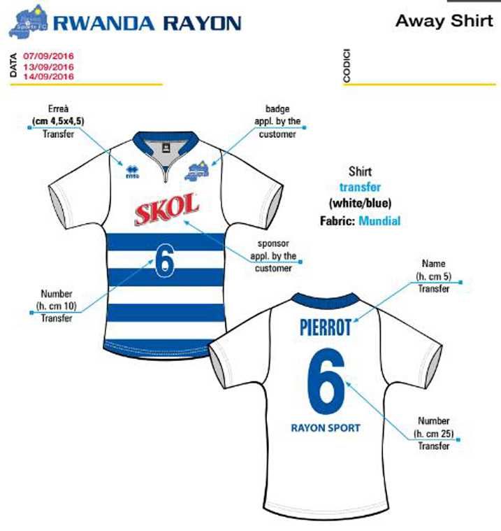 Uwo izajya ikinana yasuye (Away Kit)