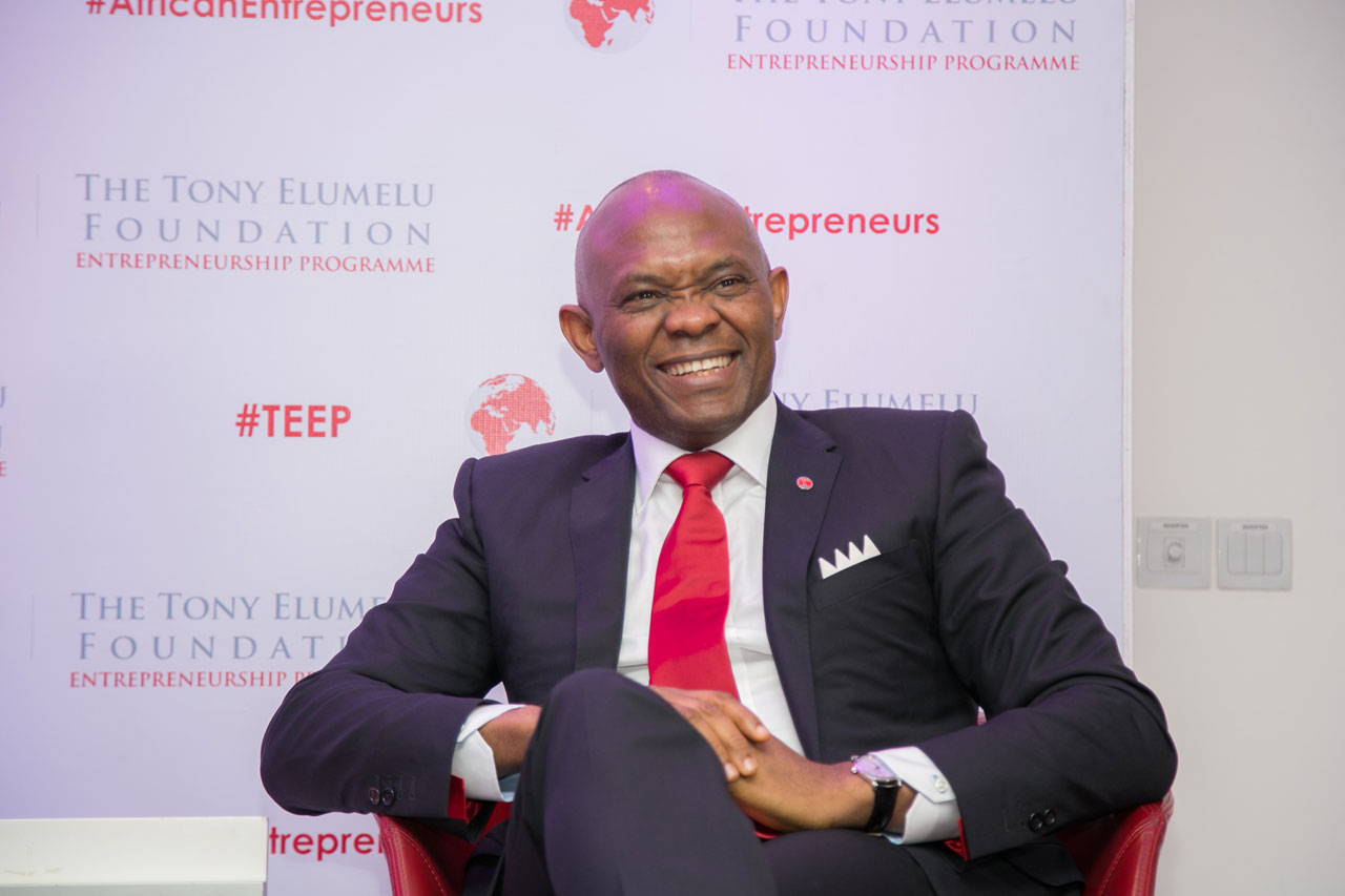 Tony Elumelu asanzwe akoresha umutungo we mu guteza imbere urubyiiruko rwa Afurika