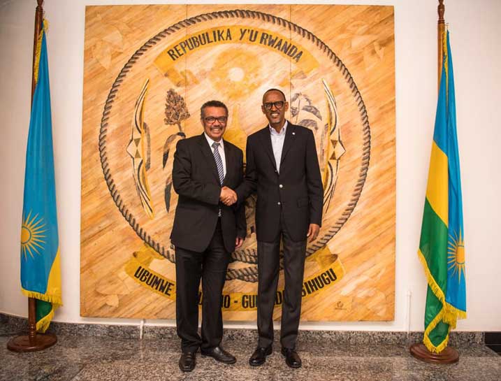 U Rwanda nirwo rwari ku isonga mu gushyigikira ko Dr Tedros atorwa nk'Umunyafurika wa mbere uyoboye OMS