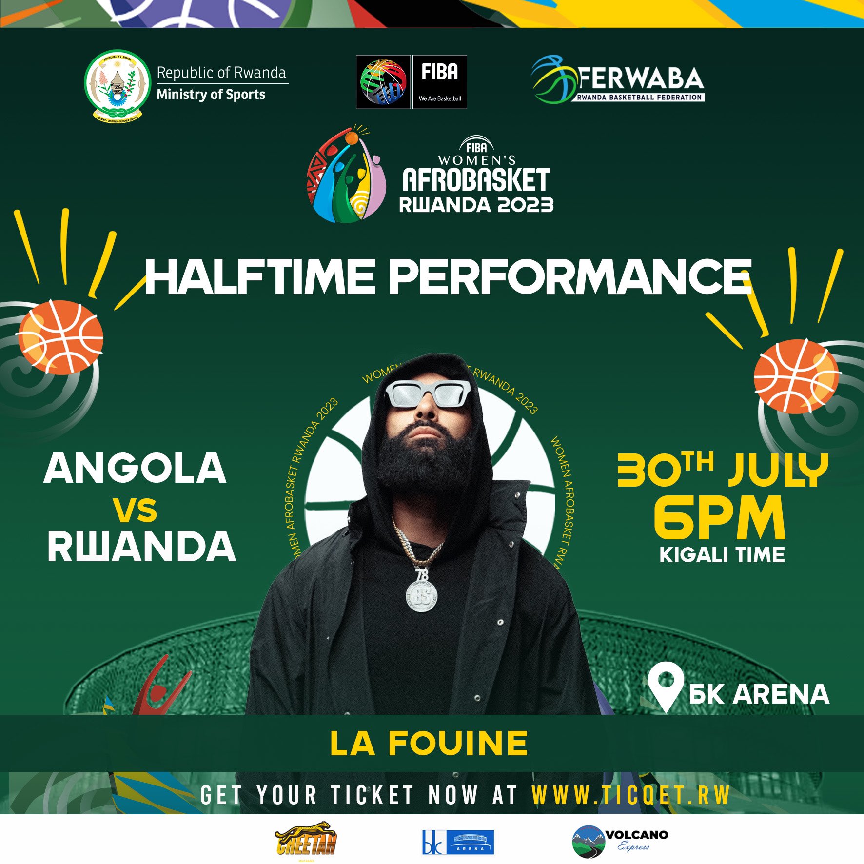 La Fouine arataramira i Kigali 