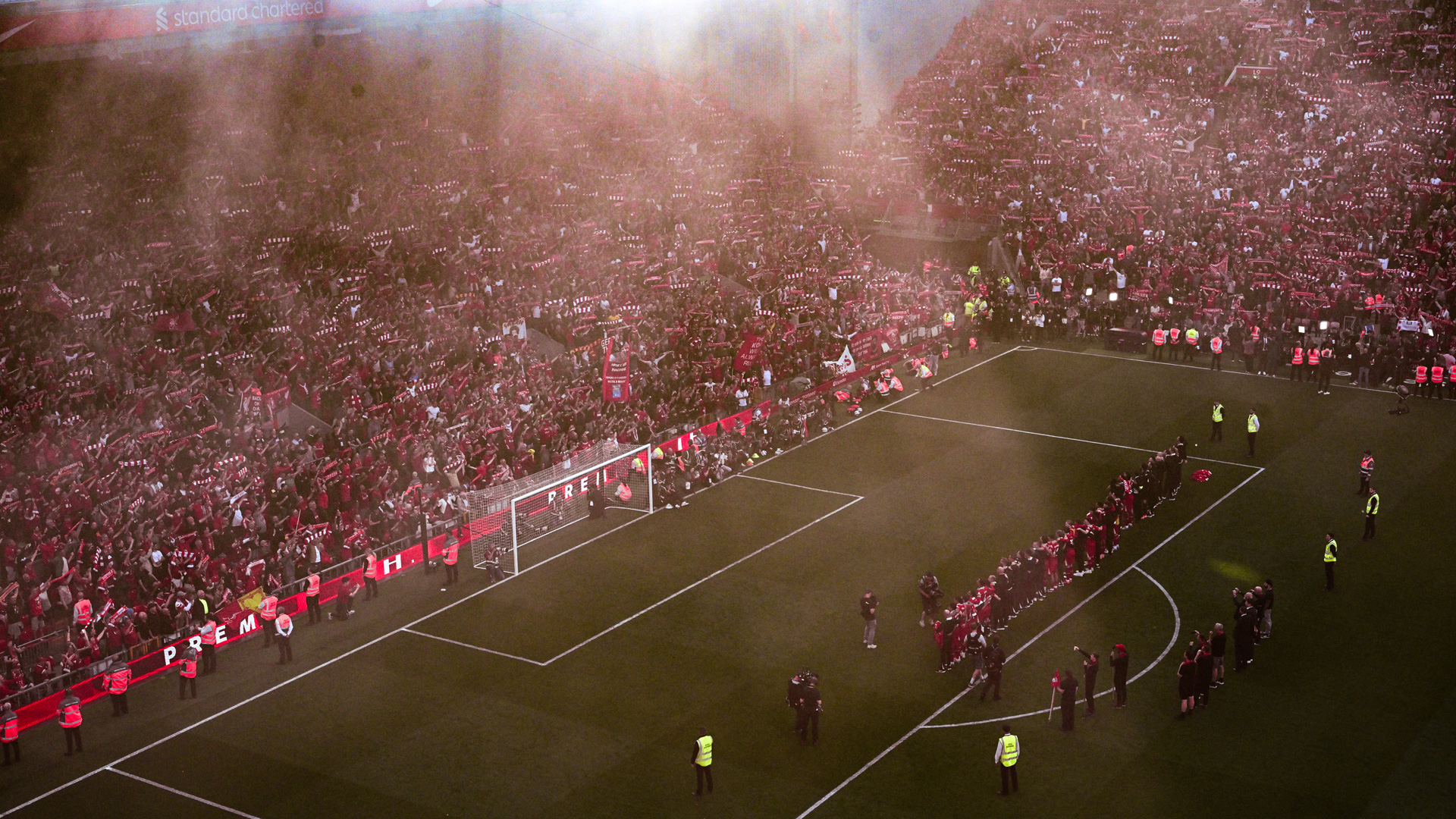 Byari ibyishimo ku bari muri Stade ya Anfield