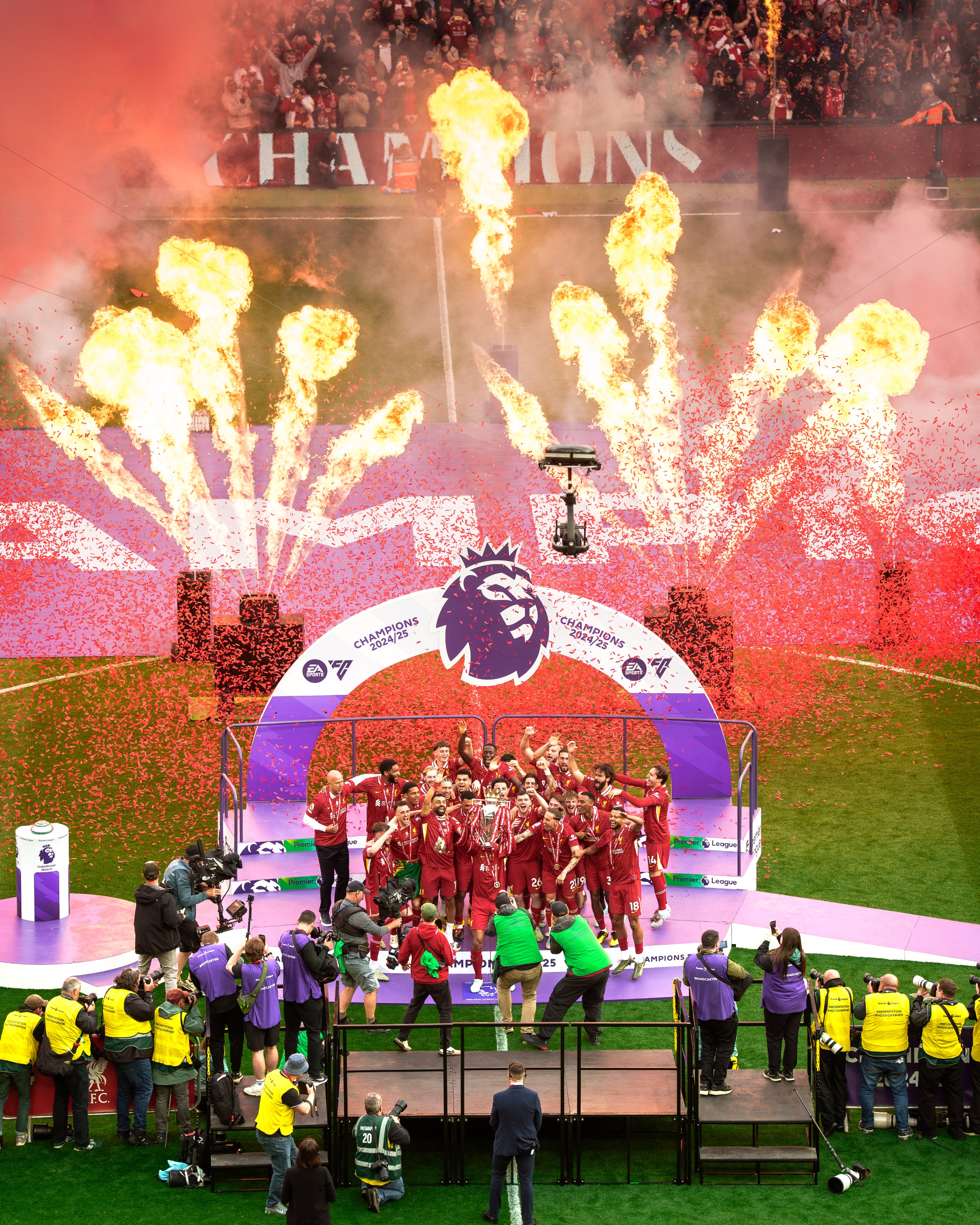 Liverpool yashyikirijwe igikombe cya shampiyona 2024-2025 