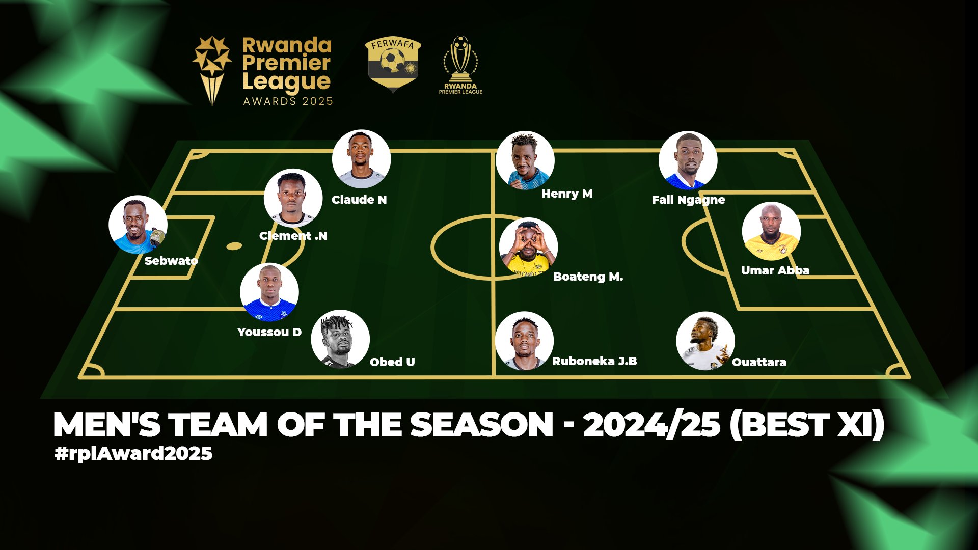 Uwumukiza Obed ari mu ikipe y'abakinnyi 11 beza ba Shampiyona 2024-2025