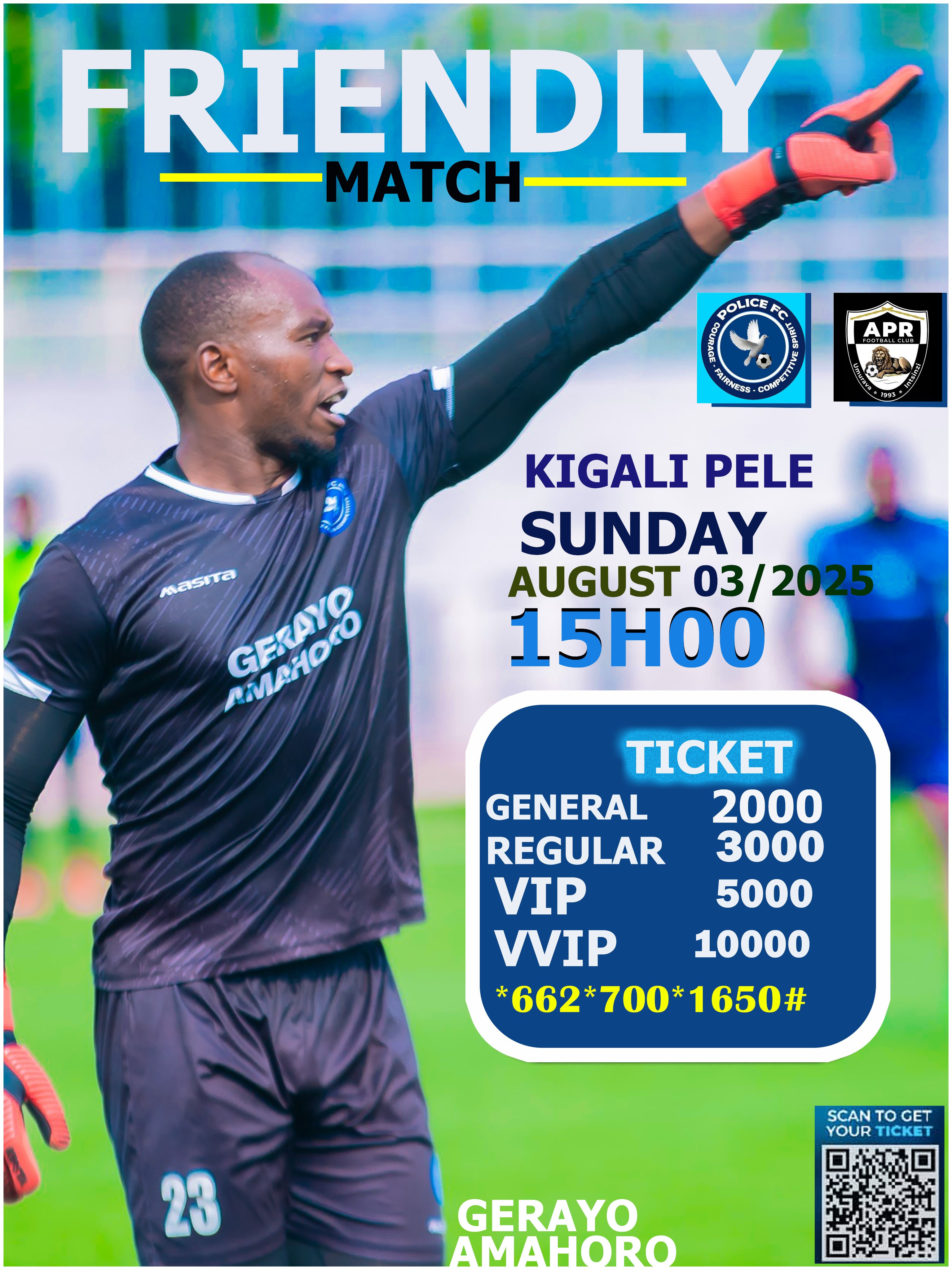 Ibiciro byo kwinjira ku mukino uzahuza Police FC na APR FC kuri iki Cyumweru 