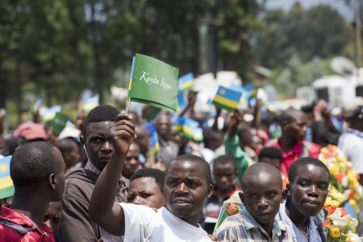 Abaturage bari baje kwitabira uyu muhango bari benshi.