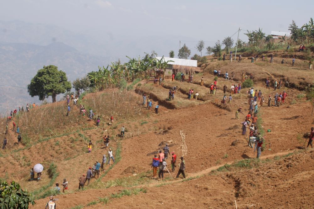 Bakoze umuganda wo kurwanya isuri