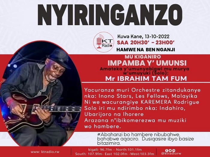 Tam Fum ku wa Kane yari ari mu Kiganiro Nyiringanzo kuri KT Radio