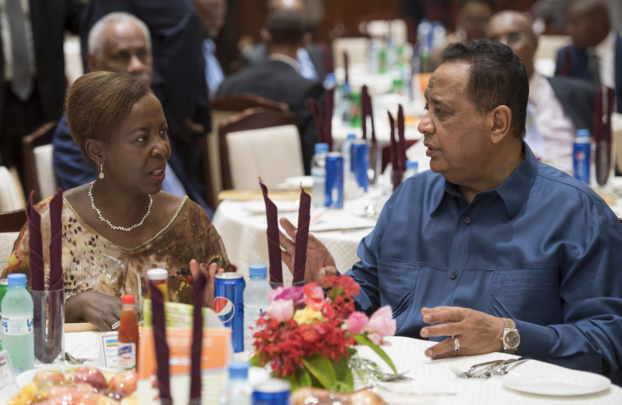 Minisitiri w'Ububanye n'Amahanga Louise Mushikiwabo yari muri iki gitaramo