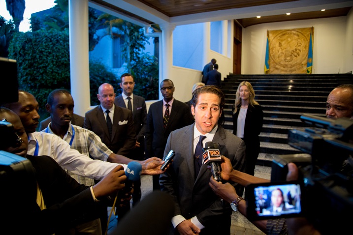 Uhagarariye itsinda rya Gen Nex Foundation basobanura icy'abateye kuza gusura u Rwanda.