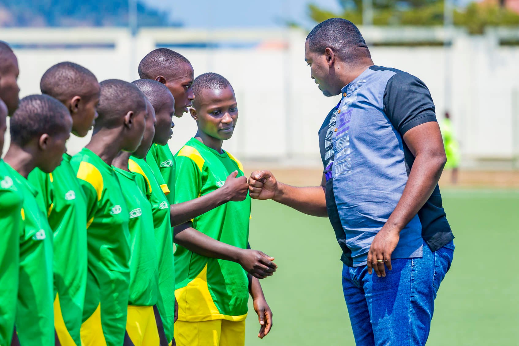 Umunyamabanga uhoraho muri MINISTERI ya Siporo, Bwana Shema Maboko Didier yari yitabiriye iyi mikino