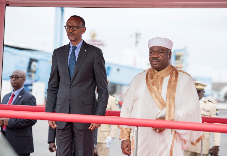 Perezida Kagame yakiriwe na Perezida wa Gabon Ali Bongo