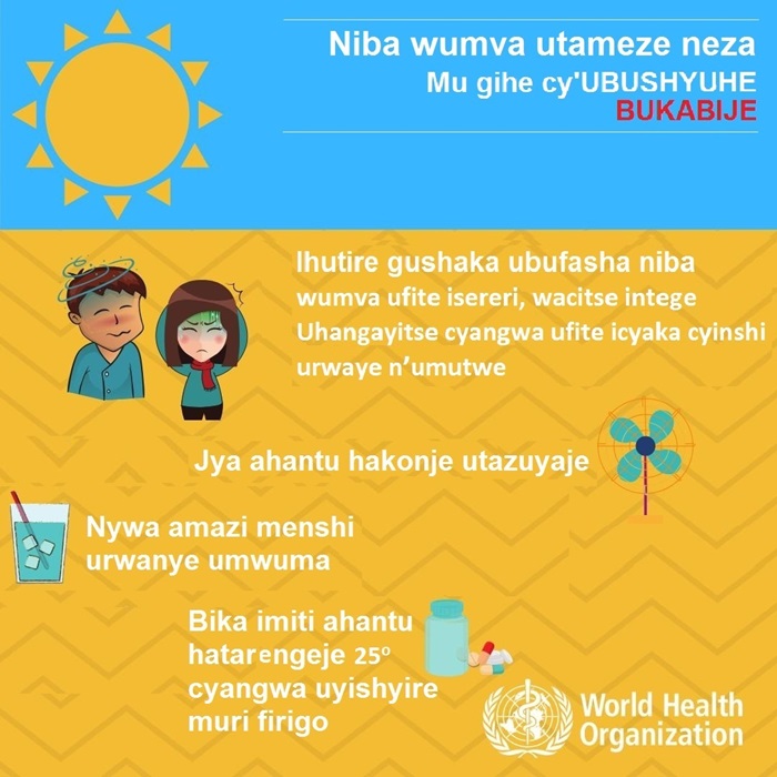 Shaka ubufasha niba wumva utameze neza