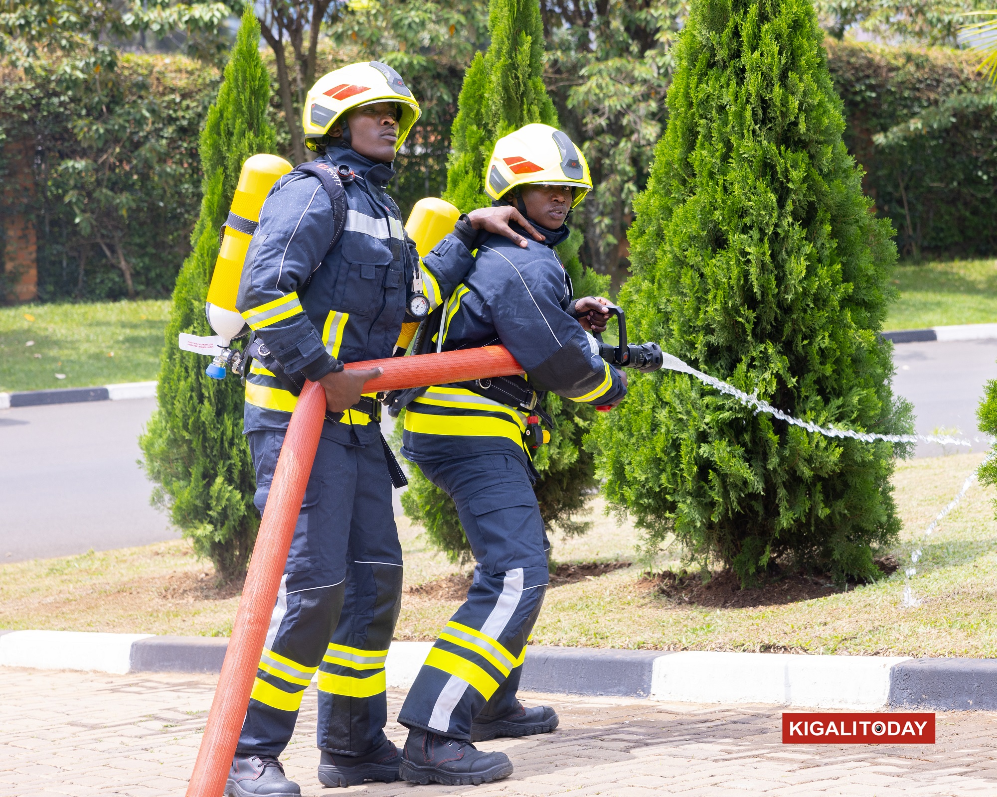 Abapolisi berekanye ubushobozi bw'iyi modoka mu guhangana n'inkongi