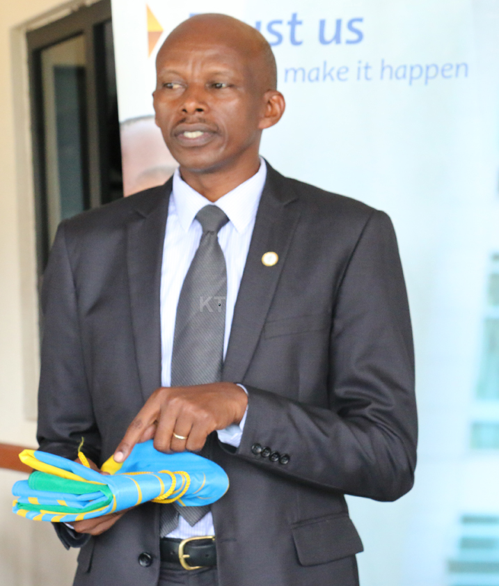 Umunyambanga uhoraho wa MINISPOC,Lt. Col. RUGAMBWA Patrice