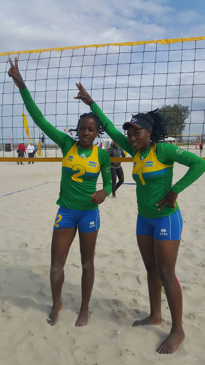 Ikipe y'u Rwanda yari igizwe na Nzayisenga Charlotte afatanyije na Mutatsimpundu Denyse