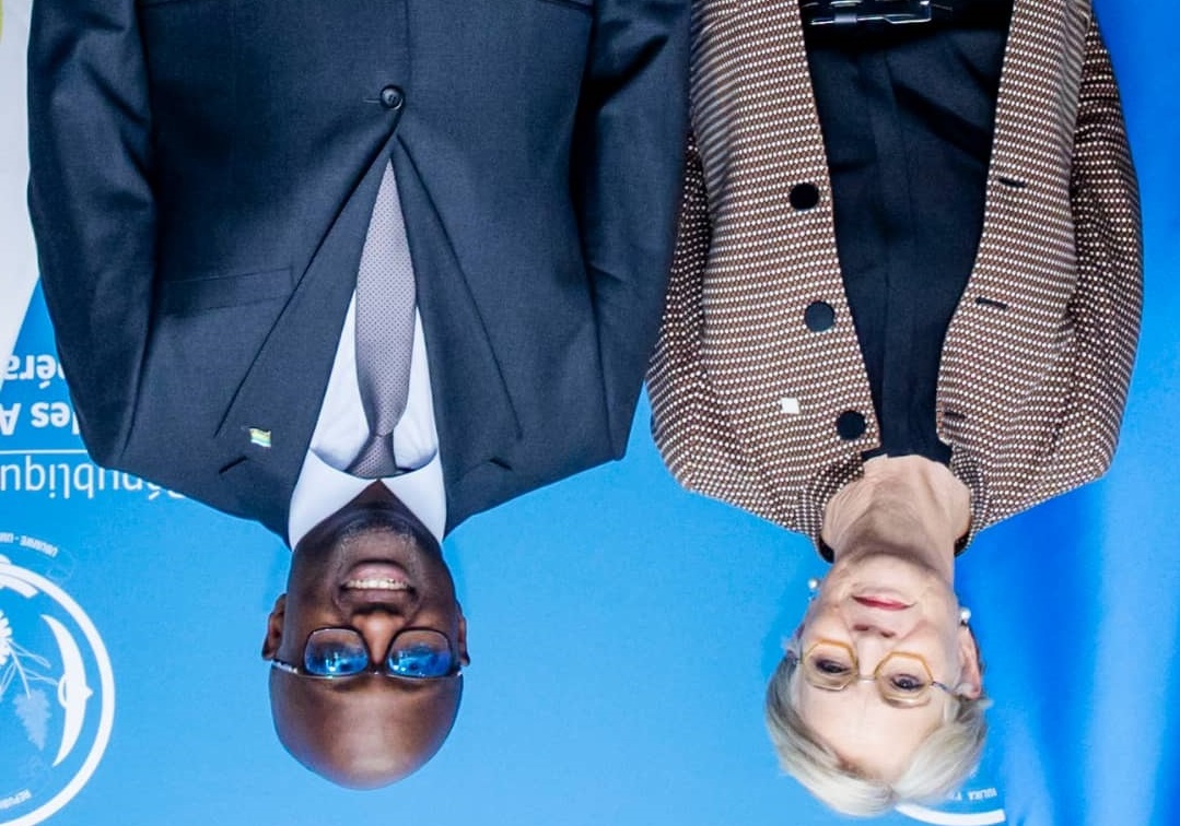 Minisitiri Nduhungirehe na Brigitte Marcussen