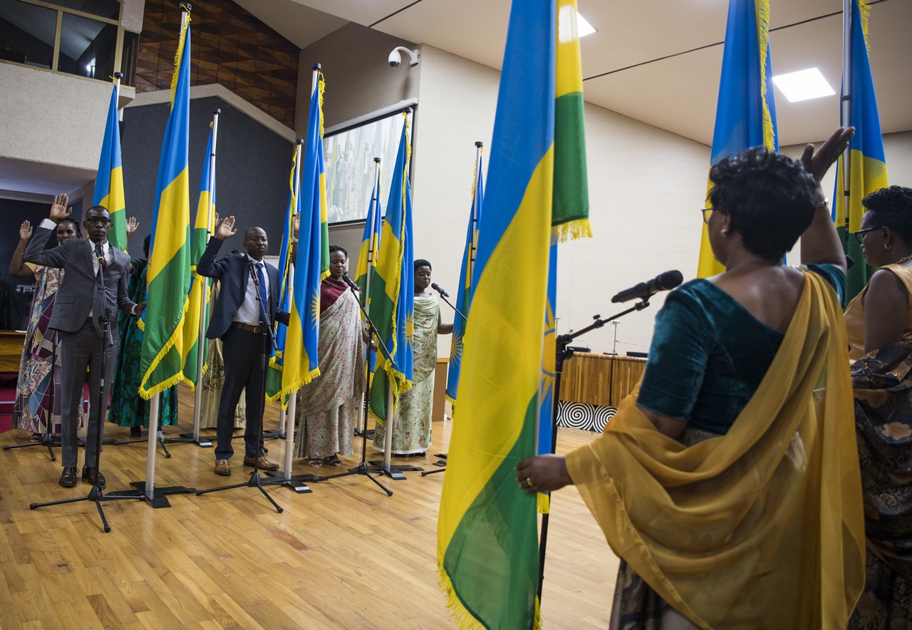 Yabitangarije mu muhango w'irahira ry'abadepite bashya