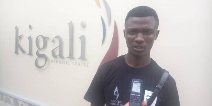 Tuyizere Patrick avuga ko gusura urwibutso byabongereye umwete wo kurushaho guharanira ko ibyabaye bitazongera