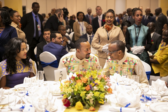 Minisitiri w'intebe wa Etiyopiya na Perezida Kagame 