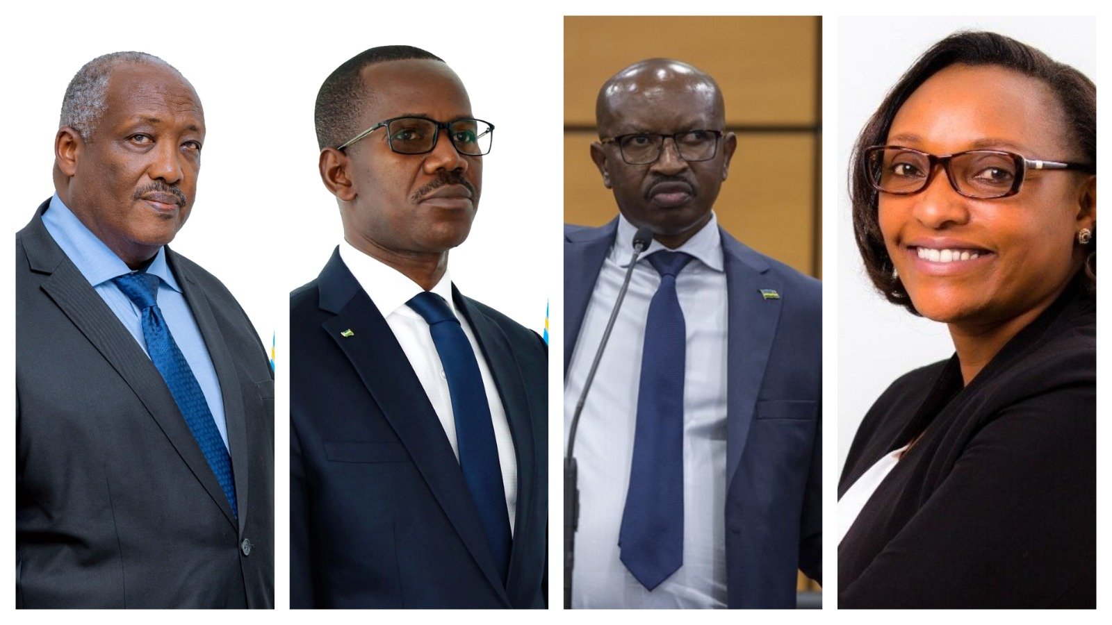 Uhereye ibumoso: Prof. Dusingizemungu Jean Pierre, Uwizeyimana Evode, Gasana Alfred na Dr. Uwamariya Valentine