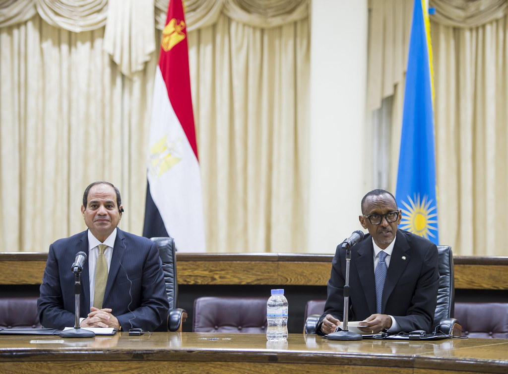 Perezida El - Sisi na Perezida Kagame