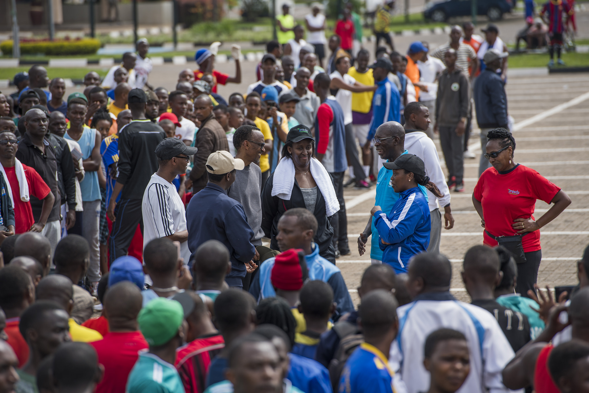 Byari ibyishimo ku Banya Kigali bakoranye Car Free Day na Perezida wa Repubulika