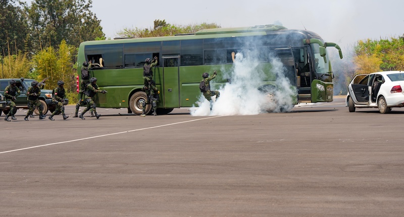 Aba basirikare bahawe imyitozo yo ku rwego rwo hejuru mu gukumira imvururu no kurwanya iterabwoba