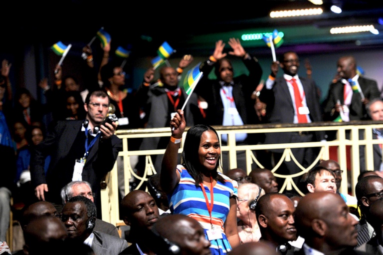 Abanyarwanda bahuriye i Londres bari bizihiwe