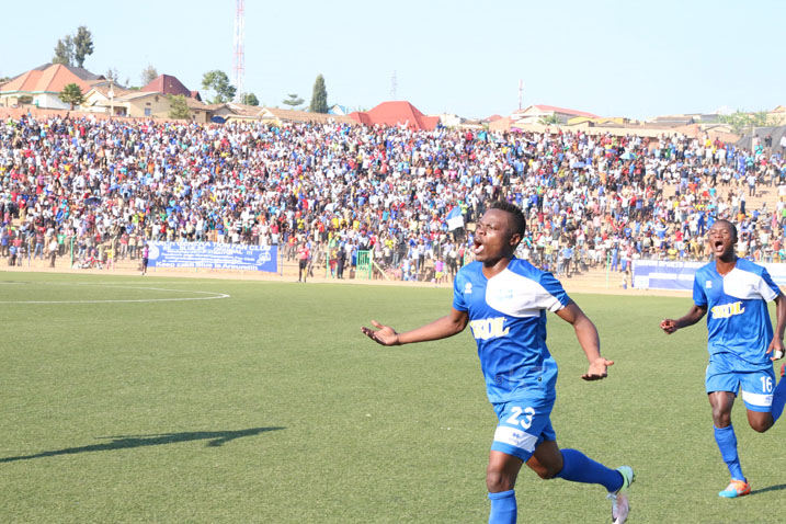 Kwizera Pierrot yishimira igitego cy