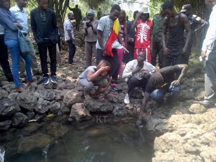 Ku Iriba rya Buhanga cyangwa ry'Umwami, ahabaye Gihanga Ngomijana.