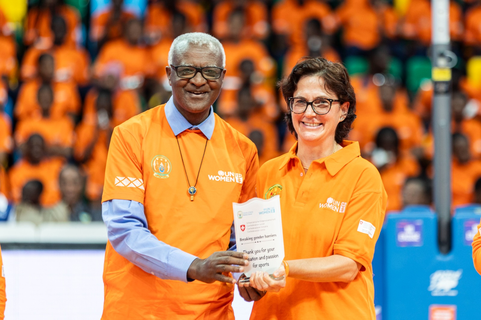 Frėre Camille Karemera Rudasingwa azwi ko kuba ikigo cye cyarazamuye impano nyinshi mu mukino wa Volleyball by'umwihariko abakobwa