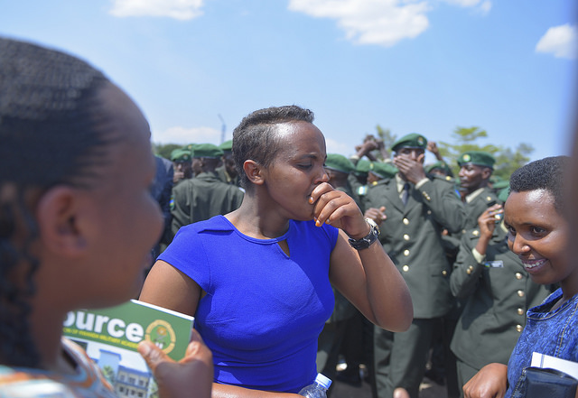 Bamwe amarira y'ibyishimo yari yatangiye gutemba 